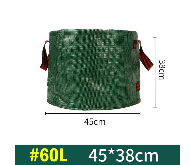 Sac de Colectare a Frunzelor, Flippy, Cos Sac pentru Gradina, Sac de Depozitare a Frunzelor, 45 x 38 cm, 60 l, Verde Sac de Colectare a Frunzelor, Flippy, Cos Sac pentru Gradina, Sac de Depozitare a Frunzelor, 45 x 38 cm, 60 l, Verde