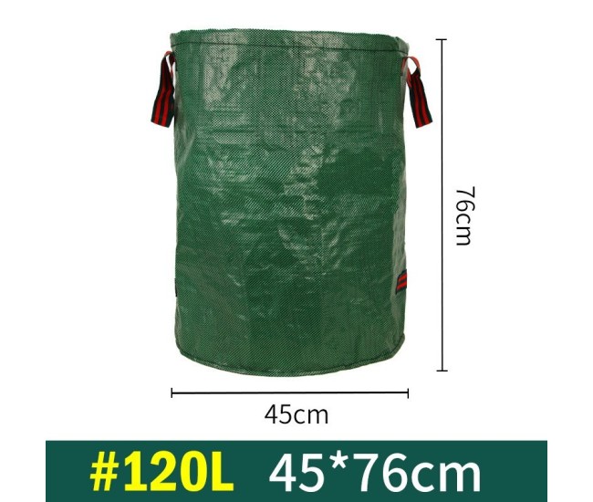Sac de Colectare a Frunzelor, Flippy, Cos Sac pentru Gradina, Sac de Depozitare a Frunzelor, 45 x 76 cm, 120 l, Verde Sac de Colectare a Frunzelor, Flippy, Cos Sac pentru Gradina, Sac de Depozitare a Frunzelor, 45 x 76 cm, 120 l, Verde