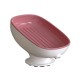 Savoniera din Plastic, Flippy, cu Ventuza, Design Modern, Roz Savoniera din Plastic, Flippy, cu Ventuza, Design Modern, Roz