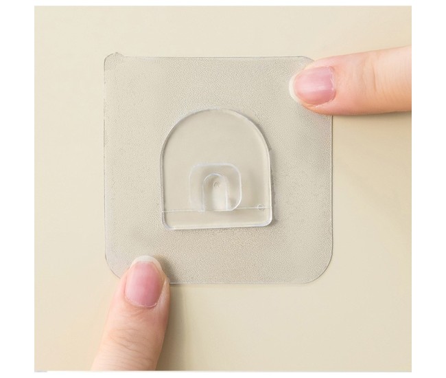 Savoniera Dubla, Flippy, 2 Straturi, Instalare fara Perforare, Agatatoare Burete, 13.5 x 8.5 x 6 cm, Bej