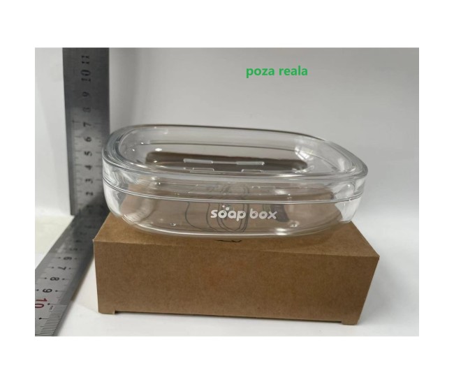 Savoniera, Flippy, Pentru Blat, PET, Scurgere Optima, Argintiu Transparent Savoniera, Flippy, Pentru Blat, PET, Scurgere Optima, Argintiu Transparent