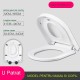 Capac de Toaleta cu Reductie 2 in 1, Flippy, pentru Copii si Adulti, Coborare Lenta si Silentioasa, Instalare Usoara, din PP5 , in Forma de U Patrat, Alb Capac de Toaleta cu Reductie 2 in 1, Flippy, pentru Copii si Adulti, Coborare Lenta si Silentioasa, Instalare Usoara, din PP5 , in Forma de U Patrat, Alb