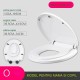 Capac de Toaleta cu Reductie 2 in 1, Flippy, pentru Copii si Adulti, Coborare Lenta si Silentioasa, Instalare Usoara, din PP5 , in Forma de O, Alb Capac de Toaleta cu Reductie 2 in 1, Flippy, pentru Copii si Adulti, Coborare Lenta si Silentioasa, Instalare Usoara, din PP5 , in Forma de O, Alb