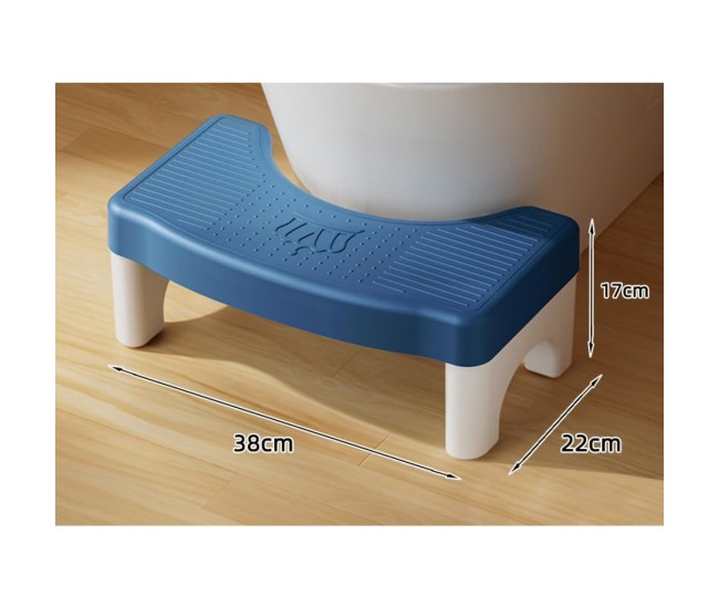 Scaunel WC, Flippy, Tratament Impotriva Hemoroizilor si Constipatiei, Scaun Inaltator WC Copii, Suport Picioare WC, Taburet Inaltator Pozitia Corecta Ghemuit Pe WC, Plastic Rezistent, 17x22x38 cm, Albastru Scaunel WC, Flippy, Tratament Impotriva Hemoroizilor si Constipatiei, Scaun Inaltator WC Copii, Suport Picioare WC, Taburet Inaltator Pozitia Corecta Ghemuit Pe WC, Plastic Rezistent, 17x22x38 cm, Albastru