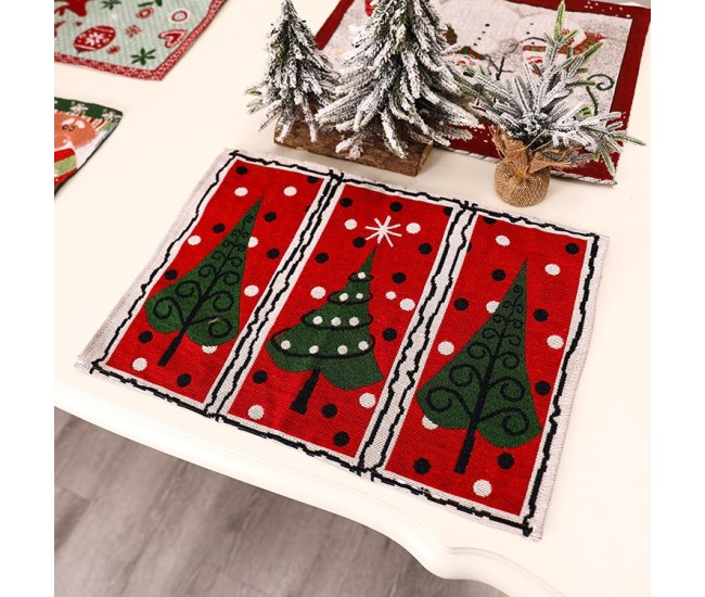 Servet de Masa, Flippy, Model Brazi de Craciun, Tematica Craciun, Prosop pentru Masa, 47x33 cm, Bumbac si Fibre Sintetice, Rosu Servet de Masa, Flippy, Model Brazi de Craciun, Tematica Craciun, Prosop pentru Masa, 47x33 cm, Bumbac si Fibre Sintetice, Rosu