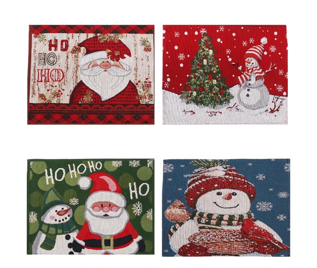 Servet de Masa, Flippy, Model Mos Craciun, Scris HoHoHo, Tematica Craciun, Prosop pentru Masa, Bumbac si Fibre Sintetice, 43x33 cm, Rosu Servet de Masa, Flippy, Model Mos Craciun, Scris HoHoHo, Tematica Craciun, Prosop pentru Masa, Bumbac si Fibre Sintetice, 43x33 cm, Rosu