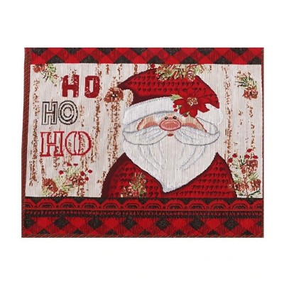 Servet de Masa, Flippy, Model Mos Craciun, Scris HoHoHo, Tematica Craciun, Prosop pentru Masa, Bumbac si Fibre Sintetice, 43x33 cm, Rosu Servet de Masa, Flippy, Model Mos Craciun, Scris HoHoHo, Tematica Craciun, Prosop pentru Masa, Bumbac si Fibre Sintetice, 43x33 cm, Rosu