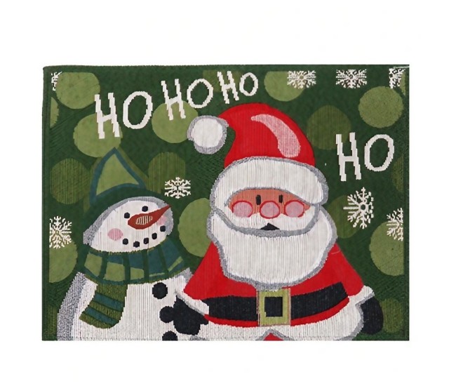 Servet de Masa, Flippy, Model Mos Craciun, Scris HoHoHo, Tematica Craciun, Prosop pentru Masa, Bumbac si Fibre Sintetice, 43x33 cm, Verde Servet de Masa, Flippy, Model Mos Craciun, Scris HoHoHo, Tematica Craciun, Prosop pentru Masa, Bumbac si Fibre Sintetice, 43x33 cm, Verde