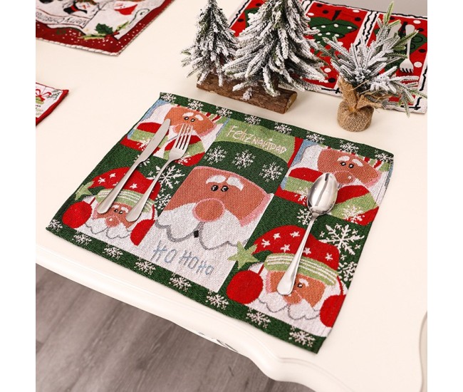 Servet de Masa, Flippy, Model Mos Craciun, Tematica Craciun, Prosop pentru Masa, 47x33 cm, Bumbac si Fibre Sintetice, Multicolor Servet de Masa, Flippy, Model Mos Craciun, Tematica Craciun, Prosop pentru Masa, 47x33 cm, Bumbac si Fibre Sintetice, Multicolor