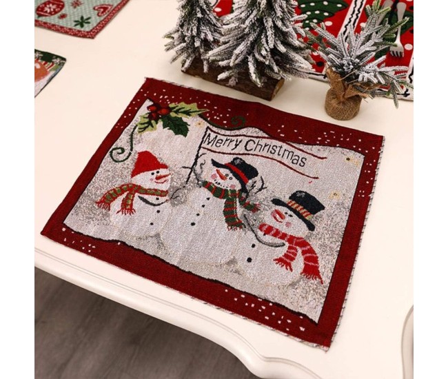 Servet de Masa, Flippy, Model Oameni de Zapada, Scris Merry Christmas, Tematica Craciun, Prosop pentru Masa, 47x33 cm, Bumbac si Fibre Sintetice, Rosu Servet de Masa, Flippy, Model Oameni de Zapada, Scris Merry Christmas, Tematica Craciun, Prosop pentru Masa, 47x33 cm, Bumbac si Fibre Sintetice, Rosu