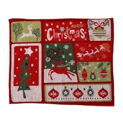 Servet de Masa, Flippy, Model Ren, Brad si Globulete, Scris Merry Christmas, Tematica Craciun, Prosop pentru Masa, 47x33 cm, Bumbac si Fibre Sintetice, Rosu Servet de Masa, Flippy, Model Ren, Brad si Globulete, Scris Merry Christmas, Tematica Craciun, Prosop pentru Masa, 47x33 cm, Bumbac si Fibre Sintetice, Rosu