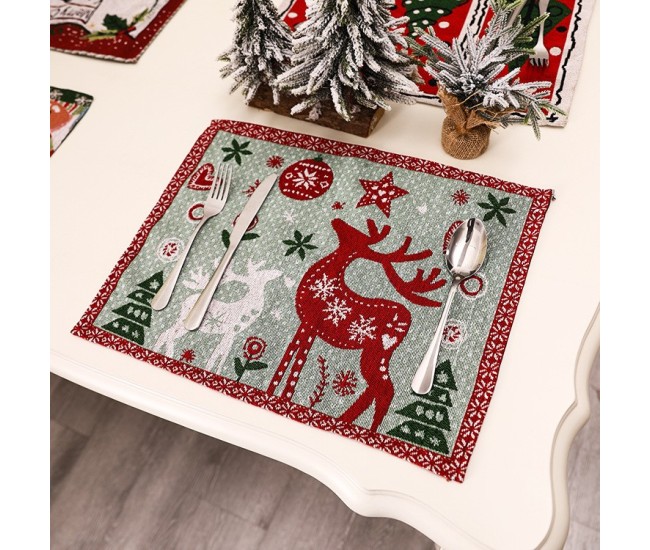 Servet de Masa, Flippy, Model Ren si Globuri, Tematica Craciun, Prosop pentru Masa, 47x33 cm, Bumbac si Fibre Sintetice, Rosu Servet de Masa, Flippy, Model Ren si Globuri, Tematica Craciun, Prosop pentru Masa, 47x33 cm, Bumbac si Fibre Sintetice, Rosu