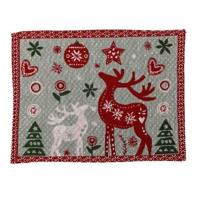 Servet de Masa, Flippy, Model Ren si Globuri, Tematica Craciun, Prosop pentru Masa, 47x33 cm, Bumbac si Fibre Sintetice, Rosu Servet de Masa, Flippy, Model Ren si Globuri, Tematica Craciun, Prosop pentru Masa, 47x33 cm, Bumbac si Fibre Sintetice, Rosu