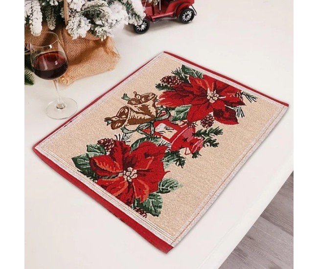 Servet pentru Masa, Flippy, Model Craciunite, Tematica Craciun, 43 x 34 cm, Rosu Servet pentru Masa, Flippy, Model Craciunite, Tematica Craciun, 43 x 34 cm, Rosu