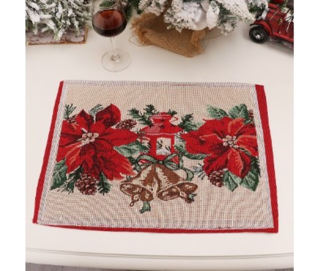 Servet pentru Masa, Flippy, Model Craciunite, Tematica Craciun, 43 x 34 cm, Rosu Servet pentru Masa, Flippy, Model Craciunite, Tematica Craciun, 43 x 34 cm, Rosu