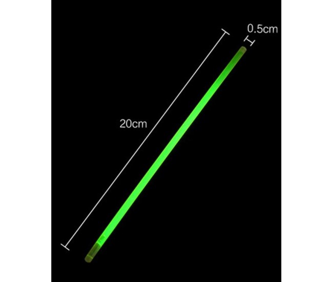 Set 100 Bratari Luminoase, Flippy, pentru Petreceri, Fosforescente, Glow Sticks, 20 cm, Multicolor