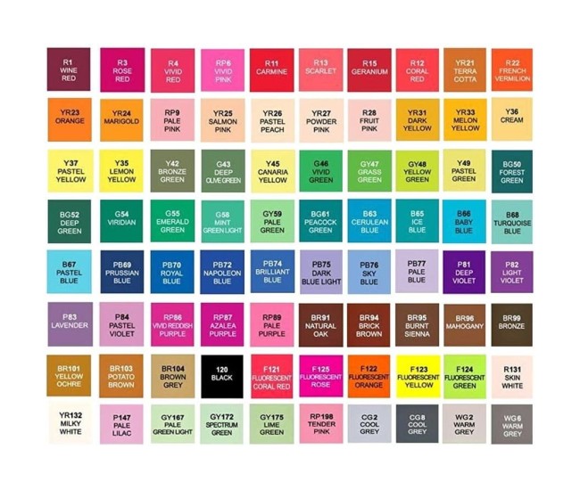 Set 100 Markere Duble, Flippy, pe Baza de Alcool, Geanta Impermeabila Inclusa, Culori Numerotate, 17 x 17.5 x 13.7 cm, Multicolor Set 100 Markere Duble, Flippy, pe Baza de Alcool, Geanta Impermeabila Inclusa, Culori Numerotate, 17 x 17.5 x 13.7 cm, Multicolor