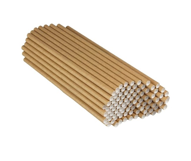 Set 100 Paie, Flippy, din Hartie, 20 cm, Model Uni, Kraft Set 100 Paie, Flippy, din Hartie, 20 cm, Model Uni, Kraft