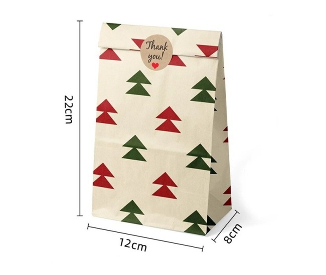 Set 12 Pungi de Cadou, Flippy, Tema Craciun, cu Motive Festive, 12 Stickere Incluse, 22 x 12 x 8 cm, din Hartie, Multicolor Set 12 Pungi de Cadou, Flippy, Tema Craciun, cu Motive Festive, 12 Stickere Incluse, 22 x 12 x 8 cm, din Hartie, Multicolor