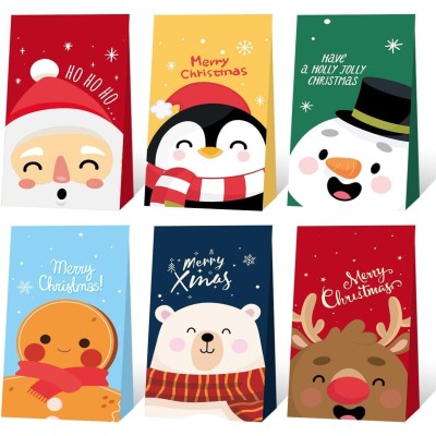 Set 12 Pungi de Cadou, Flippy, Tema Craciun, cu Personaje, 12 Stickere Incluse, 24 x 13 x 8 cm, din Hartie, Multicolor Set 12 Pungi de Cadou, Flippy, Tema Craciun, cu Personaje, 12 Stickere Incluse, 24 x 13 x 8 cm, din Hartie, Multicolor