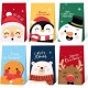 Set 12 Pungi de Cadou, Flippy, Tema Craciun, cu Personaje, 12 Stickere Incluse, 24 x 13 x 8 cm, din Hartie, Multicolor