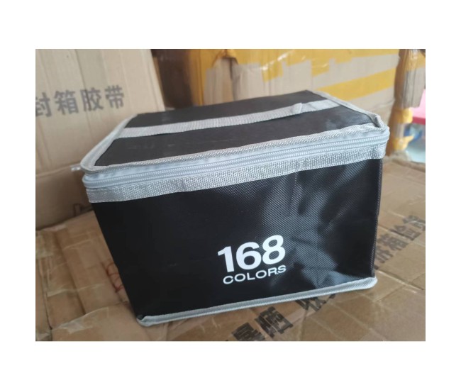 Set 168 Markere cu Alcool Touch Room, Cutie Plastic Inclusa, Flippy, Model 1 Multicolor