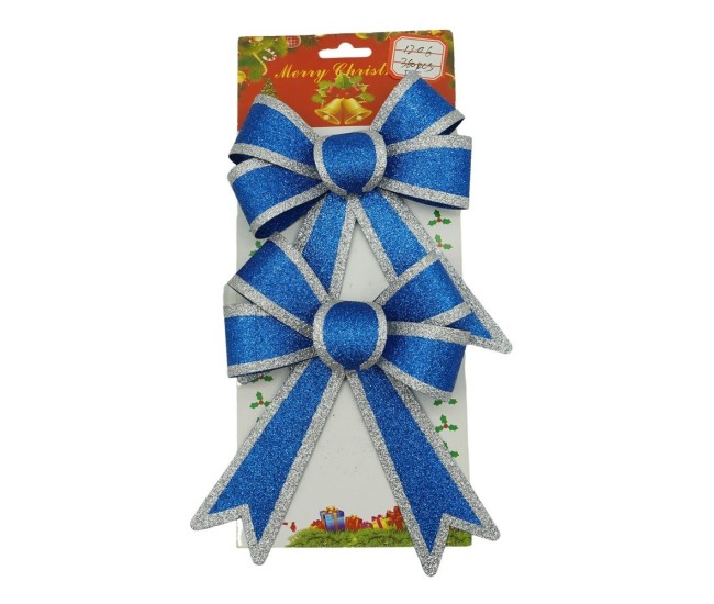 Set 2 fundite pentru brad, Albastre, cu margini argintii, 13 x 18 cm, PVC, Flippy Set 2 fundite pentru brad, Albastre, cu margini argintii, 13 x 18 cm, PVC, Flippy