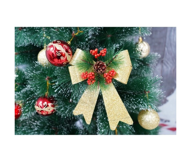 Set 2 fundite pentru brad, Aurii, decorate, cu sclipici, 14 x 19 cm, din poliester, Flippy Set 2 fundite pentru brad, Aurii, decorate, cu sclipici, 14 x 19 cm, din poliester, Flippy