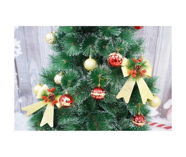 Set 2 fundite pentru brad, Aurii, decorate, cu sclipici, 14 x 19 cm, din poliester, Flippy Set 2 fundite pentru brad, Aurii, decorate, cu sclipici, 14 x 19 cm, din poliester, Flippy