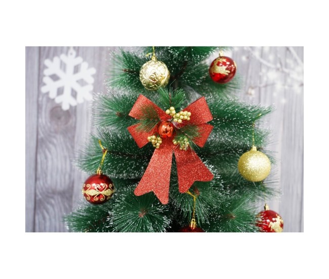 Set 2 fundite pentru brad, Rosii, decorate, cu sclipici, 14 x 19 cm, din poliester, Flippy Set 2 fundite pentru brad, Rosii, decorate, cu sclipici, 14 x 19 cm, din poliester, Flippy