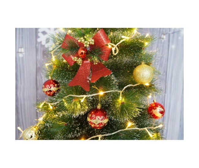 Set 2 fundite pentru brad, Rosii, decorate, cu sclipici, 14 x 19 cm, din poliester, Flippy Set 2 fundite pentru brad, Rosii, decorate, cu sclipici, 14 x 19 cm, din poliester, Flippy
