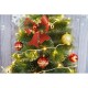 Set 2 fundite pentru brad, Rosii, decorate, cu sclipici, 14 x 19 cm, din poliester, Flippy Set 2 fundite pentru brad, Rosii, decorate, cu sclipici, 14 x 19 cm, din poliester, Flippy