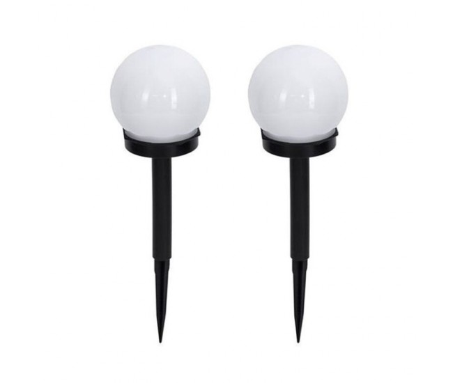 Set 2 Lampi Solare LED, Flippy, Forma Sferica, Tip Glob, Diametru 10 cm, Alb Rece Set 2 Lampi Solare LED, Flippy, Forma Sferica, Tip Glob, Diametru 10 cm, Alb Rece