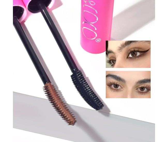 Set 2 Mascara, KEVIN & COCO, Stay Wild, 2 culori, 15.1 x 8.5 x 2.2 cm, Negru/Maro Set 2 Mascara, KEVIN & COCO, Stay Wild, 2 culori, 15.1 x 8.5 x 2.2 cm, Negru/Maro