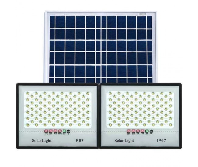 Set 2 proiectoare LED cu Panou Solar Flippy, Senzor de miscare, Telecomanda, Waterproof, 200 LED-uri incorporate, 65W, 24x18 cm, IP67, Design Modern, Negru Set 2 proiectoare LED cu Panou Solar Flippy, Senzor de miscare, Telecomanda, Waterproof, 200 LED-uri incorporate, 65W, 24x18 cm, IP67, Design Modern, Negru