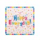Set 20 de Servetele de Masa, Flippy, Model Happy Everyday, 17 x 17 cm, Multicolor Set 20 de Servetele de Masa, Flippy, Model Happy Everyday, 17 x 17 cm, Multicolor