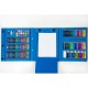 Set 208 Piese, Complet pentru Pictura si Desen, Flippy, Tip Servieta, 3-12 Ani, 32.6 x 27.7 x 6 cm, Albastru Set 208 Piese, Complet pentru Pictura si Desen, Flippy, Tip Servieta, 3-12 Ani, 32.6 x 27.7 x 6 cm, Albastru