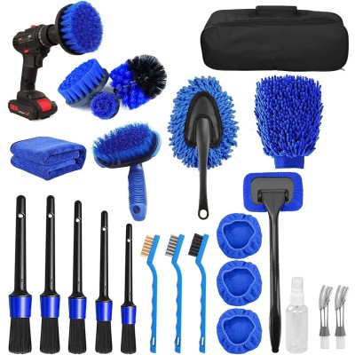 Set 25 Accesorii pentru Curatare Auto, Flippy, din PP si Microfibra, Interior/Exterior, 30 x 24 x 12 cm, Albastru/Negru Set 25 Accesorii pentru Curatare Auto, Flippy, din PP si Microfibra, Interior/Exterior, 30 x 24 x 12 cm, Albastru/Negru