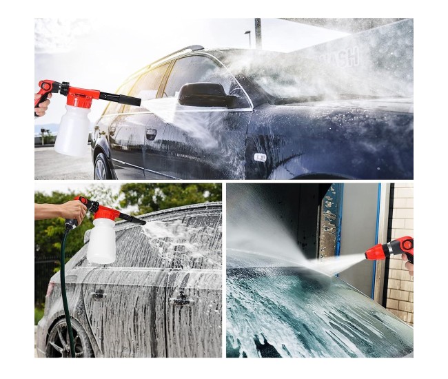 Set 26 Accesorii pentru Curatare Auto, Flippy, din PP si Microfibra, Interior/Exterior, 30.5 x 27.5 x 16 cm, Galben/Negru