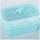 Set 3 caserole pliabile Flippy, din silicon, rezistenta la temperaturi ridicate, usor de depozitat si curatat, 350/500/800 ml, utilizare in cuptorul cu microunde, albastra Set 3 caserole pliabile Flippy, din silicon, rezistenta la temperaturi ridicate, usor de depozitat si curatat, 350/500/800 ml, utilizare in cuptorul cu microunde, albastra
