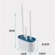 Set 3 Perii pentru Toaleta, Flippy, din Silicon, Perie Zimtata, Cap Flexibil, Suport Adeziv pentru Montarea pe Perete, 39 x 19 x 9.8 cm, Albastru/Alb Set 3 Perii pentru Toaleta, Flippy, din Silicon, Perie Zimtata, Cap Flexibil, Suport Adeziv pentru Montarea pe Perete, 39 x 19 x 9.8 cm, Albastru/Alb