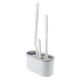 Set 3 Perii pentru Toaleta, Flippy, din Silicon, Perie Zimtata, Cap Flexibil, Suport Adeziv pentru Montarea pe Perete, 39 x 19 x 9.8 cm, Gri/Alb Set 3 Perii pentru Toaleta, Flippy, din Silicon, Perie Zimtata, Cap Flexibil, Suport Adeziv pentru Montarea pe Perete, 39 x 19 x 9.8 cm, Gri/Alb