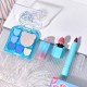 Set 3 Produse de Machiaj, KEVIN & COCO, Ice Blue Bear, 6 culori, 15.5 x 13 x 3.4 cm Set 3 Produse de Machiaj, KEVIN & COCO, Ice Blue Bear, 6 culori, 15.5 x 13 x 3.4 cm