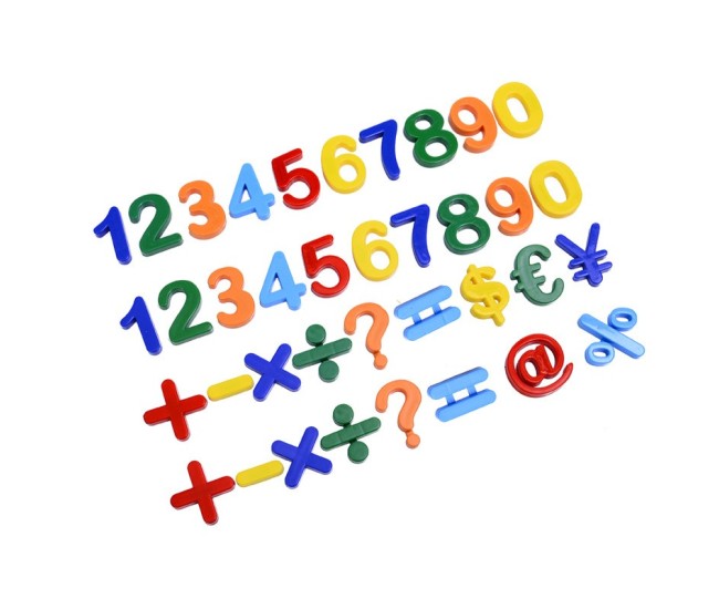 Set 37 Cifre si Simboluri, Flippy, Magnetice, pentru Frigider, din Plastic, +3 Ani, 13 x 18 x 14 cm, Multicolor Set 37 Cifre si Simboluri, Flippy, Magnetice, pentru Frigider, din Plastic, +3 Ani, 13 x 18 x 14 cm, Multicolor