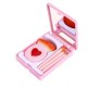 Set 4 Mini Pensule de Machiaj, Flippy, Portabile, in Carcasa cu Oglinda, din Par Sintetic Moale, Roz, Model cu Inima, 12x7x2.5 cm Set 4 Mini Pensule de Machiaj, Flippy, Portabile, in Carcasa cu Oglinda, din Par Sintetic Moale, Roz, Model cu Inima, 12x7x2.5 cm