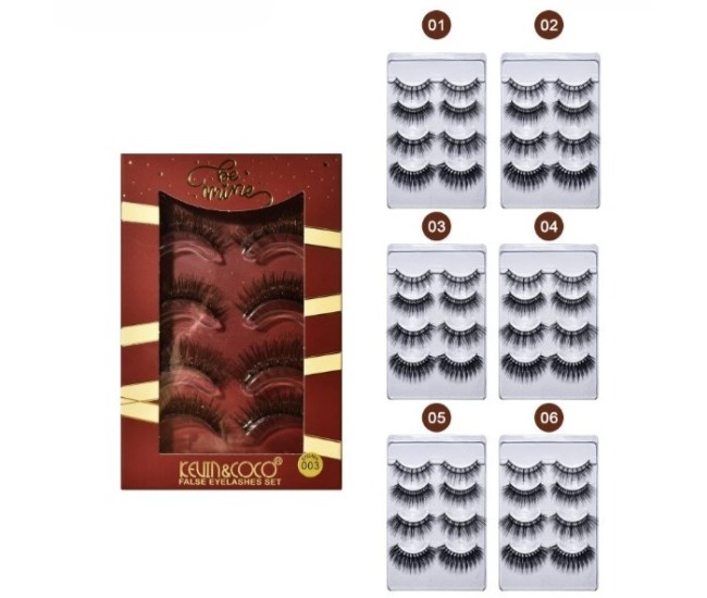 Set 4 Perechi de Gene False, KEVIN & COCO, Marimea 4 Set 4 Perechi de Gene False, KEVIN & COCO, Marimea 4