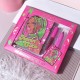 Set 4 Produse de Machiaj, KEVIN & COCO, Green Cool Girl, 18 culori, 20.5 x 18.2 x 2.2 cm Set 4 Produse de Machiaj, KEVIN & COCO, Green Cool Girl, 18 culori, 20.5 x 18.2 x 2.2 cm