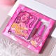 Set 4 Produse de Machiaj, KEVIN & COCO, Pink Loving-heart Leopard Girl, 18 culori, 20.5 x 18.2 x 2.2 cm Set 4 Produse de Machiaj, KEVIN & COCO, Pink Loving-heart Leopard Girl, 18 culori, 20.5 x 18.2 x 2.2 cm