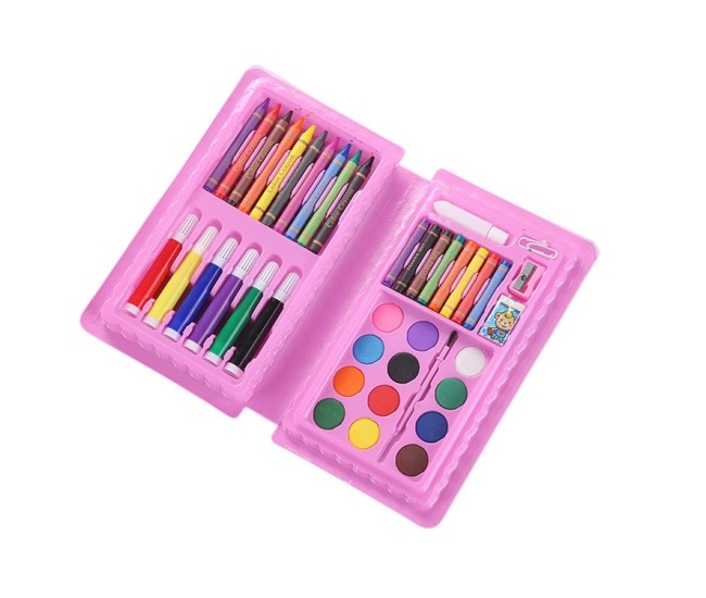 Set 42 Piese de Pictura si Desen, Flippy, Tip Penar, Model Pisicuta, 24.3 x 13 x 3 cm, Roz Set 42 Piese de Pictura si Desen, Flippy, Tip Penar, Model Pisicuta, 24.3 x 13 x 3 cm, Roz