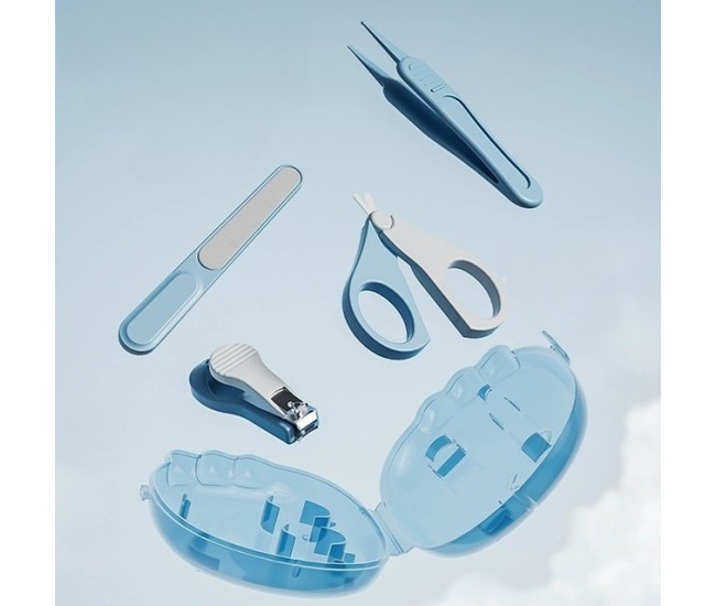 Set 4in1 de Ingrijire Unghii pentru Bebelusi, Flippy, Cutie de Depozitare Dinozaur Transparent, 0-6 Ani, 11.5 x 9 x 3 cm, Albastru Set 4in1 de Ingrijire Unghii pentru Bebelusi, Flippy, Cutie de Depozitare Dinozaur Transparent, 0-6 Ani, 11.5 x 9 x 3 cm, Albastru